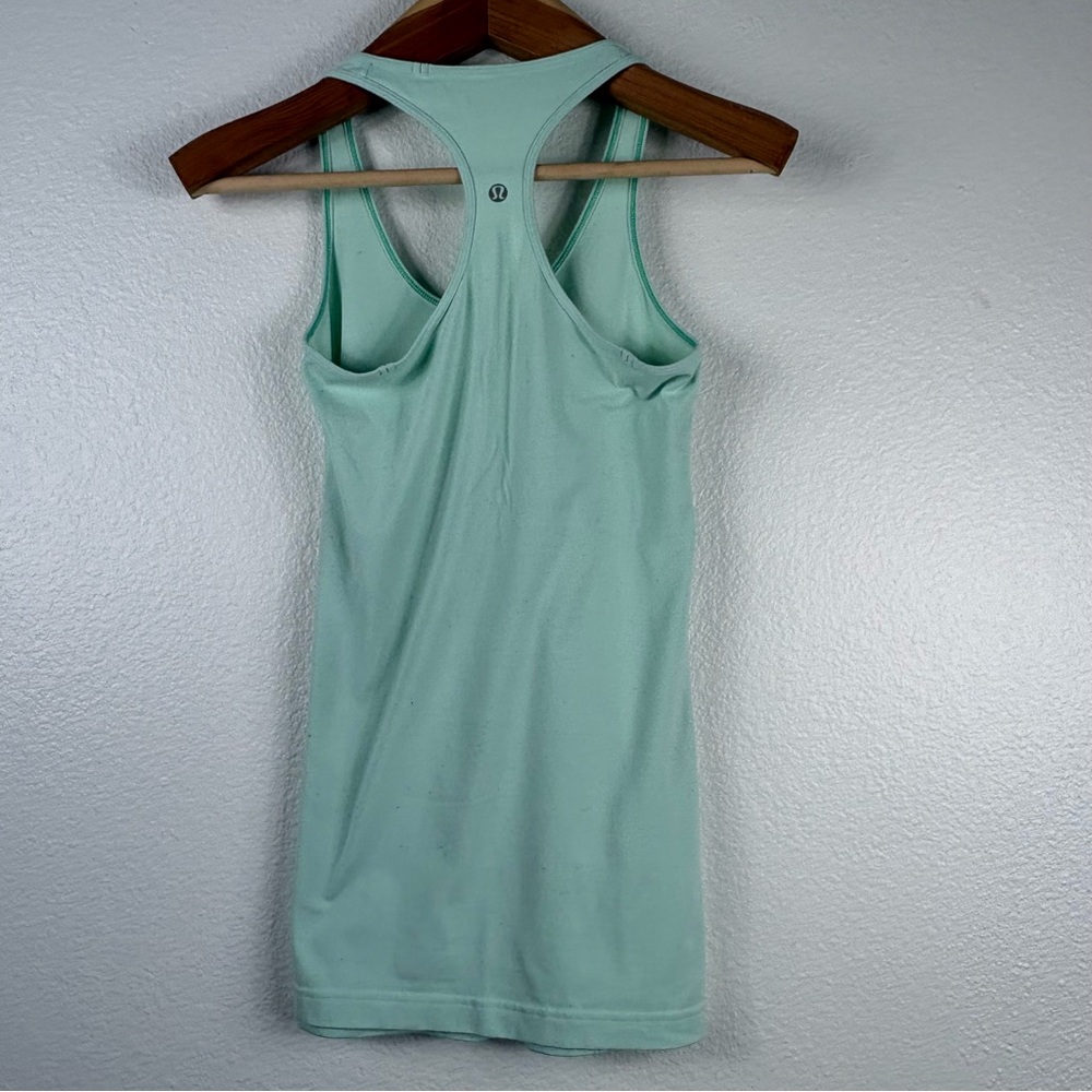 Light Mint Racerback Tank Top - Picture 3 of 4